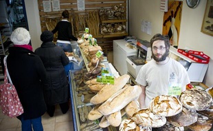 Le 22 janvier 2014. BOULANGERIE SOLIDAIRE LA CONQUETE DU PAIN A MONTREUIL.