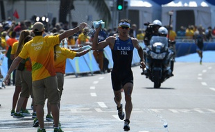 Vincent Luis lors du triathlon de Rio, le 18 août 2016