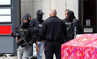 Des policiers canadiens à Ottawa, le 22 octobre 2014