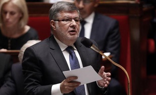 Le Secrétaire d'Etat aux Transports Alain Vidalies le 18 mars 2015 à l'Assemblée nationale
