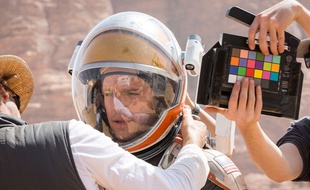 Matt Damon sur le tournage de