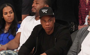 Le rappeur Jay Z à un match des Lakers à Los Angeles
