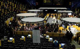 Vue générale de la grand-messe des entrepreneurs de Bpifrance réunis le 25 mai 2016 à Paris