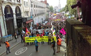 Manifestation pour la défense de la fonction publique à Nantes le 22 mai 2018.