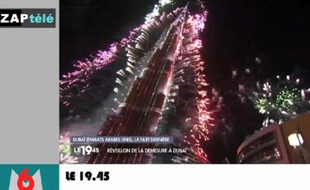 Capture d'écran du zap actu du 2 janvier 2014.