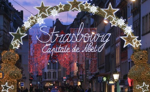 Strasbourg le 9 décembre 2014. Illustrations Noël, Marché de Noël de Strasbourg.