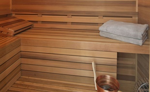 Un sauna. (Illustration)