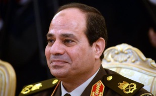 Le maréchal Abdel Fattah al-Sissi le 13 février 2014, à Moscou, lors d'une rencontre avec le ministre de la Défense russe.
