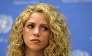 Shakira lors d'une conférence de presse aux Etats-Unis en septembre 2016.