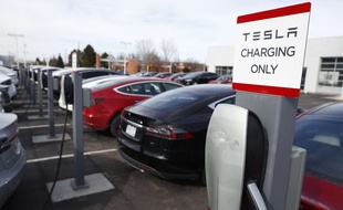 Une station de chargement pour voiture Tesla (illustration).