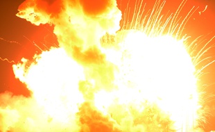 Une fusée Antares d'Orbital Sciences a explosé juste après son décollage, le 28 octobre 2014.
