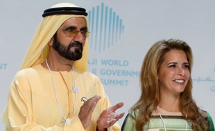L'émir de Dubaï et sa femme, la princesse Haya, le 11 février 2018.