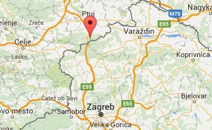 Localisation de la ville de Gruskovje, en Slovénie, à la frontière croate, où les statuettes ont été retrouvées.