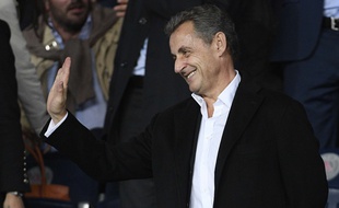 Nicolas Sarkozy le 27 septembre 2017 au Parc des Princes.