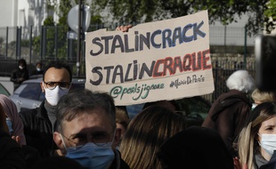 Mobilisation de riverains le 19 mai dans le quartier de Stalingrad à Paris.