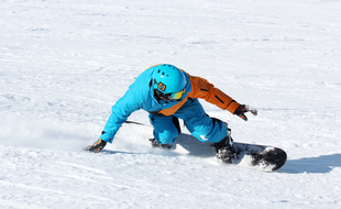 Du snowboard (illustration).