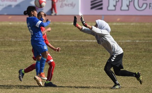 Un match de la sélection afghane de football.