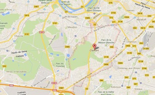 Google map de Clamart (Hauts-de-Seine).