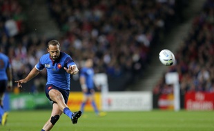 Le joueur de l'équipe de France de rugby, Frédéric Michalak, face au Canada, le 1er octobre 2015.