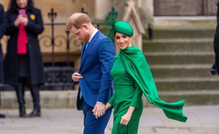 Le prince Harry et sa femme, l'actrice Meghan Markle