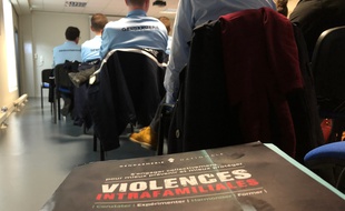 Un séminaire sur les violences conjugales a été organisé au sein de la caserne de gendarmerie Guillaudot à Rennes, le 5 février 2020.