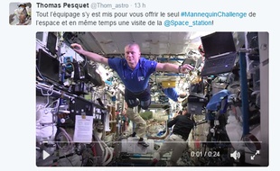 Joli Mannequin Challenge signé des astronautes de l'ISS.