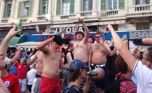 Les supporters anglais à Marseille le 10 juin 2016