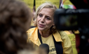 Geneviève Garrigos, présidente d'Amnesty International France, le 4 mai 2015 à Paris.