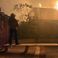 Pompiers luttant contre un incendie autour de Los Angeles