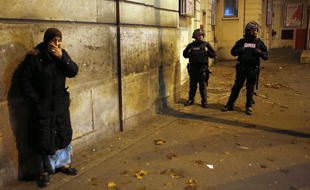 Lors de l'assaut antiterroriste à Saint-Denis, le 18 novembre 2015.