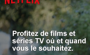 Capture d'écran de la page d'accueil de Netflix France