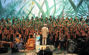 La chorale géante Urban Voices, associée aux percussions, proposera un spectacle unique.