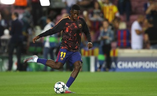 Ousmane Dembélé, le 12 septembre 2017 au Camp Nou.