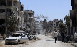 La ville syrienne de Douma aurait été la cible d'une attaque chimique en 2013.