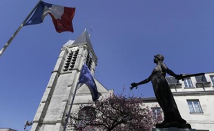 L'église Saint-Cyr-et-Sainte-Julitte le 22 avril 2015 à Villejuif, cible probable de Sid Ahmed Ghlam, algérien de 24 ans.