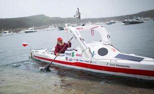 Aleksander Doba est arrivé dimanche dans le Finistère après un périple de 111 jours.