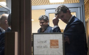 Arnaud Montebourg, ministre du Redressement productif, s'est rendu à la cellule de crise d'Orange, sans faire de déclaration.