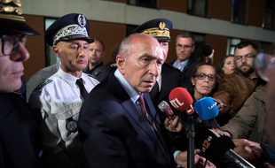 Gerard Collomb en visite à Marseille