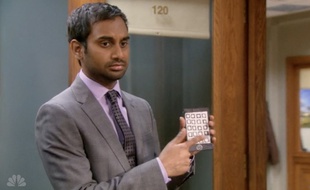 Avec son "Paper iPhone", Aziz Ansari (Parks and Recreation) pense disruptif.