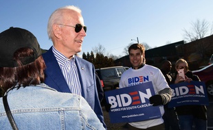 Joe Biden, à Greenville, en Caroline du Sud, le 19 février 2020.