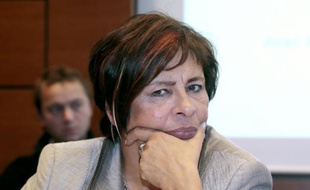 La députée Marie-Christine Dalloz (Les Républicains) à l'Assemblée Nationale, le 3 octobre 2013 à Paris