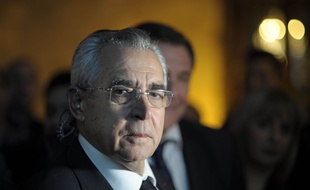 Le maire de Perpignan, Jean-Marc Pujol (LR), en 2014, après sa réélection.