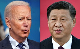 Joe Biden, le président des Etats-Unis, et Xi Jinping, le président chinois. (archives)