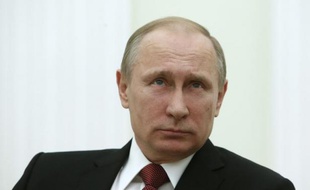 Le président russe Vladimir Poutine, le 5 mars 2015 au Kremlin à Moscou