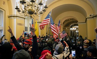 Lors de l’émeute d’extrême-droite au Capitole de Washington, le 6 janvier.