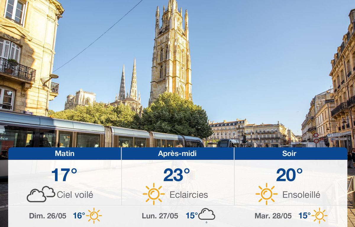 Météo Bordeaux: prévisions du samedi 25 mai 2024