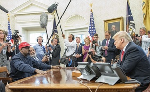 Donald Trump a reçu le rappeur Kanye West à la Maison Blanche le 11 octobre 2018.