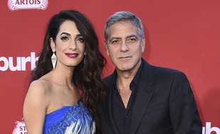 Amal et George Clooney le 23 octobre 2017 à Los Angeles.