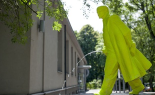 La statue de Lénine érigée à Nowa Huta, en Pologne.