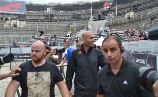 Zinedine Zidane, aux arènes d'Arles, lundi 15 septembre 2014.